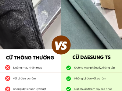 ĐƯỜNG MAY NHĂN MÉP? THỬ NGAY GIẢI PHÁP TỪ DAESUNG!