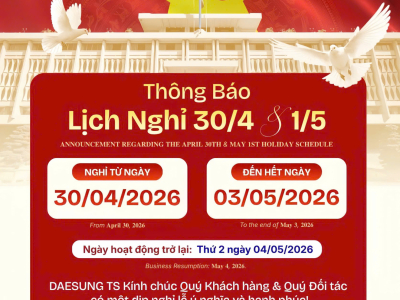 📣 THÔNG BÁO LỊCH NGHỈ LỄ 30/04 & 01/05/2026!